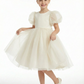 Girl First Communion Dress Tulle Childrens Dresses for Wedding Ball Gown Formal Knee Length