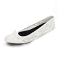Women’s Foldable Lace Wedding Flats Comfortable Bridal Dressy Shoes
