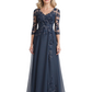 Lace Applique Mother of the Brides Dresses Floor Length for Wedding