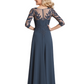 Lace Applique Mother of the Brides Dresses Floor Length for Wedding