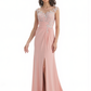 Sleeveless Lace Mother of the Brides Dresses Floor Length A-line Slit for Wedding
