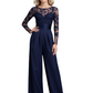 Chiffon Illusion Mother of The Bride Dress Jumpsuits Formal Gowns