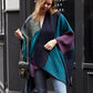 Women's Printed Shawl Wrap Fashionable Open Front Poncho Cape