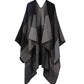 Women's Printed Shawl Wrap Fashionable Open Front Poncho Cape