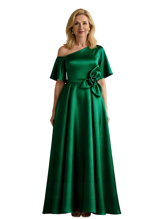 A-Line Mother of the Bride Dresses Formal Dresses for Weddings One Shoulder Women Dress