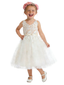 Sweet Ivory Lace Flower Girl Dress with Tulle Skirt for Weddings and Special Occasions
