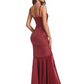 High Low Silky Satin Formal Long Wedding Party Guest Dresses