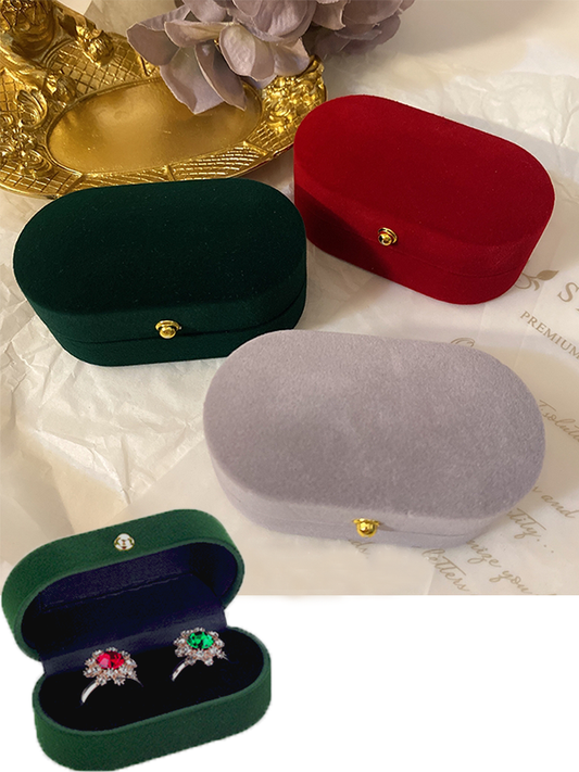 Velvet Ring Box Wedding Ring Earring Box High-end Jewelry Box Jewelry Storage Box