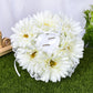 Sunflower Flower Accessory Wedding Ring Pillow For Bride and Groom