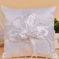 Pearl Bud Cross Bridal Ring Pillow Flower Ring Pillow