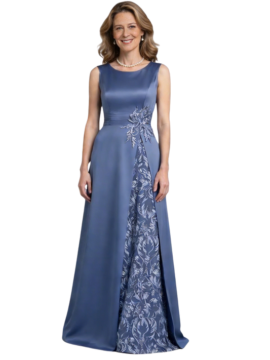 Sleeveless Lace Formal Dresses Jewel Mother of The Bride Dresses