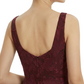 Elegant Square Ruching Floral Burnout Chiffon A-line Formal Evening Dresses