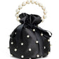Ladies evening bridesmaid bag fashion chain pearl trendy shoulder bucket bag