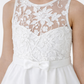 Elegant Lace Bodice Flower Girl Dress Sleeveless Ball Gown Floor Length Tulle Wedding Party