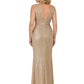 V-Neck Elegant Mermaid Sequin Mother of the Brides Dresses Floor length Sleeveless