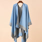 Women's Shawl Wraps Open Front Cape Warm Oversized Shawls for Fall Winter