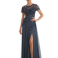 Elegant Short Sleeve Lace Chiffon A-Line Mother of The Bride Dresses
