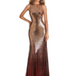 Sparkly Sequin Mermaid Sleeveless Long Wedding Guest Dresses