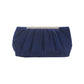 Clutch Evening Bag Elegant Pleated Satin Formal Handbag Simple Classy Purse for Women