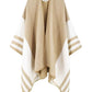 Women's Travel Plaid Shawl Wrap Open Front Poncho Cape for Fall Winter