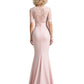 Mermaid Chiffon Mother of The Bride Dresses Lace Wedding Formal Dress Pink