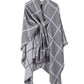 Women's Shawl Wrap Poncho Ruana Cape Open Front Cardigan Shawls for Fall Winter