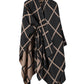 Women's Shawl Wrap Poncho Ruana Cape Open Front Cardigan Shawls for Fall Winter