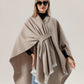 Women's Shawl Wrap Poncho Ruana Cape Open Front Cardigan Shawls for Fall Winter