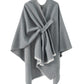 Women's Shawl Wrap Poncho Ruana Cape Open Front Cardigan Shawls for Fall Winter