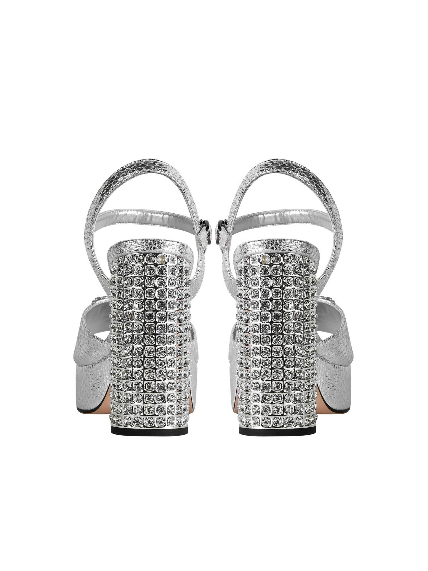 Womens Platform Rhinestones Satin Wedding Shoes High Heel Party Evening Sandals