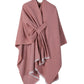 Women's Shawl Wrap Poncho Ruana Cape Open Front Cardigan Shawls for Fall Winter