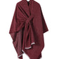 Women's Shawl Wrap Poncho Ruana Cape Open Front Cardigan Shawls for Fall Winter