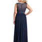 A-line Chiffon Elegant Mother of The Bride Dress Formal Gowns Lace Sleeveless