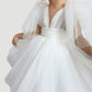 Princess Girls Dresses For Wedding Beads Ball Gown Kids Pageant Gowns First Holy Communion Dress
