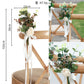 Wedding Decorative Chair Back Flower Eucalyptus Double Petal Daisy Flower