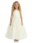 Simple Flower Girl Dress Sleeveless Scoop Neck A Line Tulle Skirt Minimalist Wedding Gown