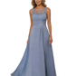 A-Line Chiffon Mother of The Bride Dresses Lace Wedding Formal Dresses