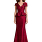 V-Neck Satin Wedding Formal Dresses Satin Mother of The Groom Dresses Wedding Outfits for Moms