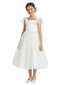 Elegant Tulle Flower Girl Dress with Soft Bow Shoulders Lace Bodice Flower Girl For Wedding Party Gowns