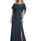 Elegant Jewel Chiffon Formal Dresses Mermaid Mother of The Bride Gowns