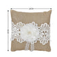 Satin And Linen Fabric Wedding Ring pillow Creative Lace Ring Box Small Portable
