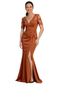 Mermaid Chiffon V-Neck Mother of The Bride Dress Evening Formal Dress
