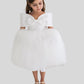 Flower Girl Dresses Weddings Princess Tulle Appliqued Sash Kids Girls 'Pageant Gowns First Holy Communion Dresses