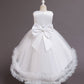 Flower Girls Dress Formal with Roses A-line Tulle Princess Gown for Wedding Kids Guest Dress