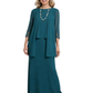 3PCS Chiffon Mother of The Bride Dresses A-line Wedding Formal Evening Gowns