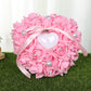 PE Foam Rose Flower Heart Shape Ring Pillow Wedding Ring Box