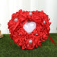 PE Foam Rose Flower Heart Shape Ring Pillow Wedding Ring Box