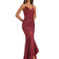 High Low Silky Satin Formal Long Wedding Party Guest Dresses