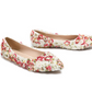 Women's Wedding Shoes Floral Lace Pointed Toe Flat Bridal Shoes,H24