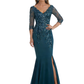 Mermaid Mother of The Bride Dresses V-Line Lace Wedding Dresses For Mom